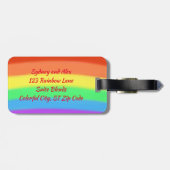 Personalisierter Regenschuss verschmilzt Gepäckmar Gepäckanhänger (Rückseite horizontal)