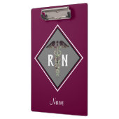 Personalisierter registrierte Krankenschwester Klemmbrett (Links)