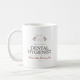 Personalisierter Registrierter Zahnhygieniker Flor Kaffeetasse