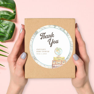 Personalisierter Reisebaby Shower Favor Sticker