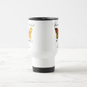 Personalisierter Reisebecher mit floralem Schmette (Mittel)