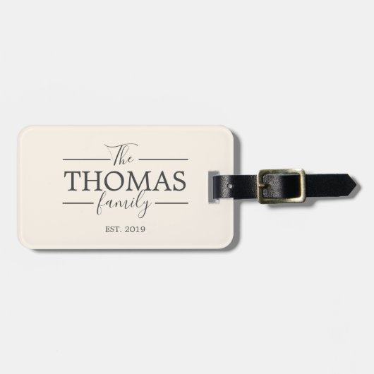 Personalisierter ReisepassTag Gepäckanhänger (Vorderseite horizontal)