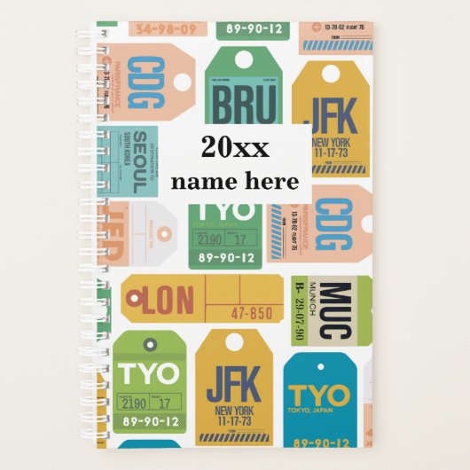 Personalisierter Reiseplaner Planer (Vorderseite)