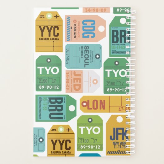 Personalisierter Reiseplaner Planer (Rückseite)