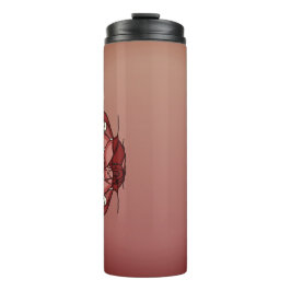 Personalisierter Reißverschluss eines Vampirs Fang Thermosbecher