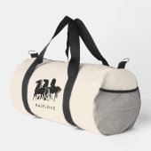 Personalisierter Reitpferd Individuelle Name Duffle Bag (Rechte Ecke)