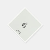 Personalisierter Rentensatz treibt Cocktail Serviette (Ecke)