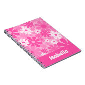 Personalisierter Retro-60er 70er Y2K Rosa Notizblock (Rechte Seite)