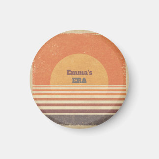 Personalisierter Retro-70er-Sonnenuntergang-Vintag Magnet