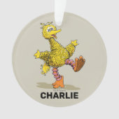Personalisierter Retro Art Big Bird Ornament (Vorderseite)