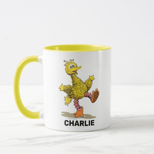 Personalisierter Retro Art Big Bird Tasse (Links)