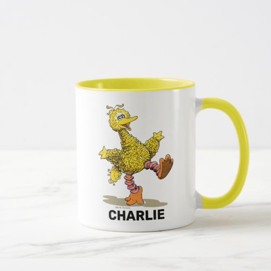 Personalisierter Retro Art Big Bird Tasse (Rechts)