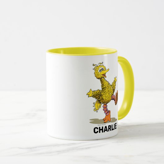 Personalisierter Retro Art Big Bird Tasse (VorderseiteRechts)