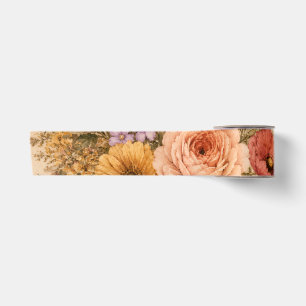 Personalisierter Retro-Blumen-Geburtstag mit Blume Satinband