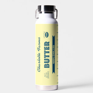 Personalisierter Retro-Butterstab in Gelb Trinkflasche