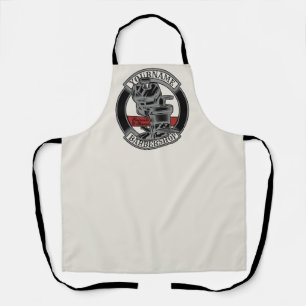 Personalisierter Retro-Friseurstuhl für den Friseu Schürze