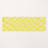 Personalisierter Retro-Gelber Halbschwanz Yogamatte (Vorderseite (Horizontal))