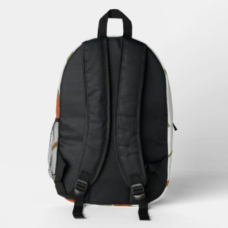 Personalisierter Retro-Gestreifter-Oranger-Katzen- Bedruckter Rucksack