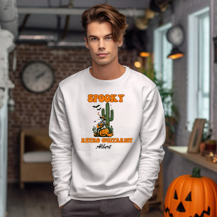 Personalisierter Retro-Gitarrist Halloween Sweatshirt