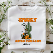 Personalisierter Retro-Gitarrist Halloween Sweatshirt