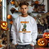 Personalisierter Retro-Gitarrist Halloween Sweatshirt