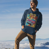 Personalisierter Retro Individueller Pop Kunstauto Hoodie