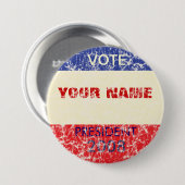 Personalisierter Retro Kampagnen-Knopf Button (Vorne & Hinten)