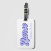 Personalisierter Retro-Kartensteckbeutel für Krank Gepäckanhänger (Vorderseite Vertikal)