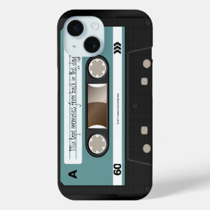 Personalisierter Retro Kassette Mixtape iPhone 15 Hülle