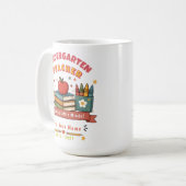 Personalisierter Retro-Kindergarten-Lehrer-Mug-Ges Kaffeetasse (Vorderseite Links)