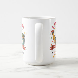 Personalisierter Retro-Kindergarten-Lehrer-Mug-Ges Kaffeetasse