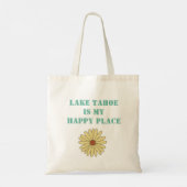 Personalisierter Retro Lake Tahoe California Bär Tragetasche (Rückseite)
