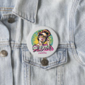 Personalisierter Retro-Mama-Pop-Art (16) Button (Beispiel)