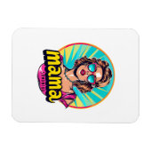 Personalisierter Retro Mama Pop Art. 3 Magnet (Horizontal)