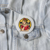 Personalisierter Retro-Mama-Pop Art. 4 Button (Beispiel)