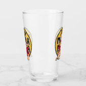 Personalisierter Retro-Mama-Pop Art. 4 Glas (Links)