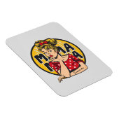 Personalisierter Retro-Mama-Pop Art. 4 Magnet (Rechte Seite)