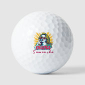 Personalisierter Retro-Mama-Pop Art. 5 Golfball (Vorderseite)