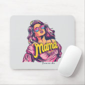 Personalisierter Retro-Mama-Pop Art. 6 Mousepad (Mit Mouse)