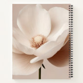 Personalisierter Retro-Pfirsich und rosa Blumensti Notizblock (Rückseite)