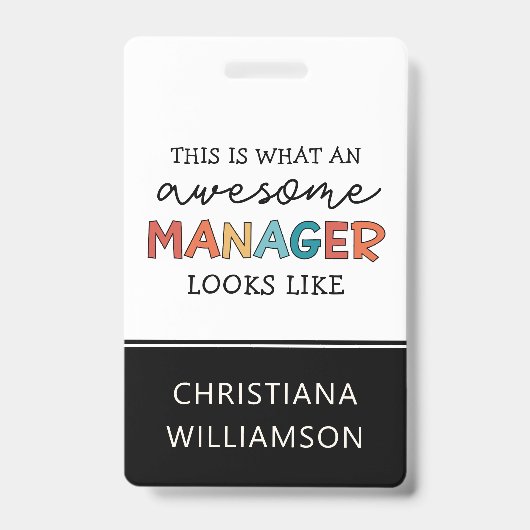 Personalisierter Retro-Phantastischer Manager Funn Ausweis (Vorderseite)