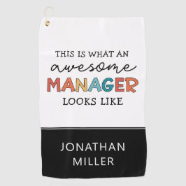Personalisierter Retro-Phantastischer Manager Funn Golfhandtuch
