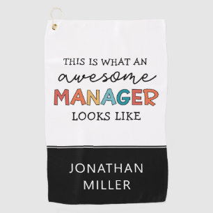 Personalisierter Retro-Phantastischer Manager Funn Golfhandtuch