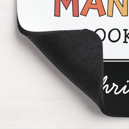 Personalisierter Retro-Phantastischer Manager Funn Mousepad (Ecke)