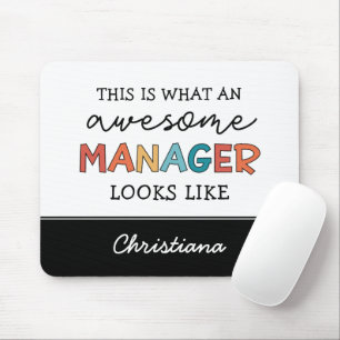 Personalisierter Retro-Phantastischer Manager Funn Mousepad