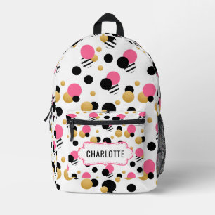 Personalisierter Retro-Punkte-Rucksack Bedruckter Rucksack