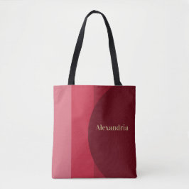 Personalisierter Retro-Roter Streifen Tasche