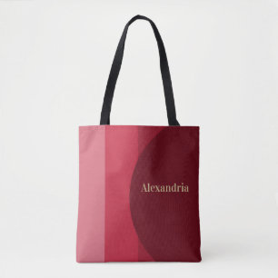Personalisierter Retro-Roter Streifen Tasche