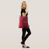 Personalisierter Retro-Roter Streifen Tasche (Am Model)