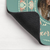 Personalisierter Retro-Sage & Sand Mandala-Foto-Ra Mousepad (Ecke)